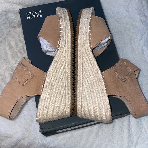 NWT Eileen Fisher Weslia Espadrille Wedge Sandal - Picture 12 of 14